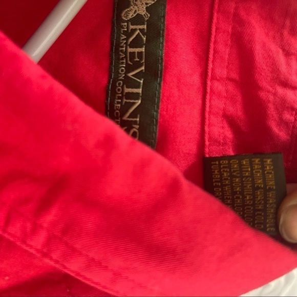 KEVINS PLANTATION COLLECTION Men’s Red Quilted Button Down Shirt Jacket medium - Picture 3 of 4